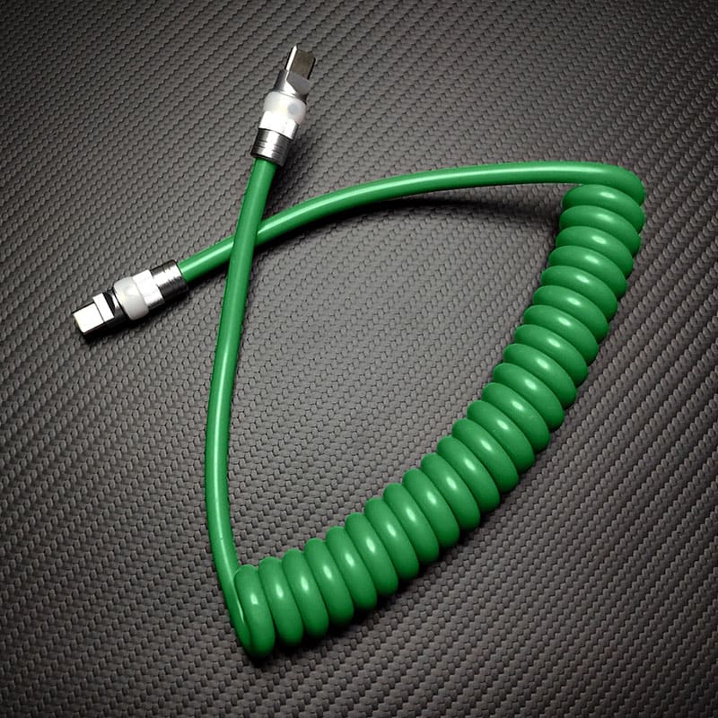 "Neon Chubby" Neon Glow Fast Charge Spring Cable with Gradient Illumination