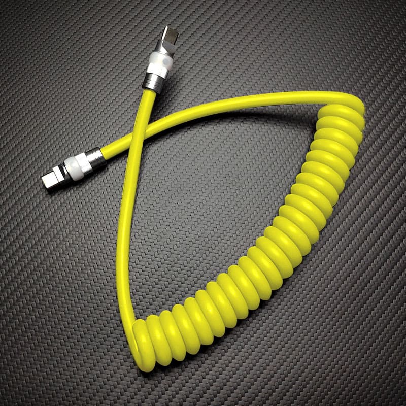 "Neon Chubby" Neon Glow Fast Charge Spring Cable with Gradient Illumination