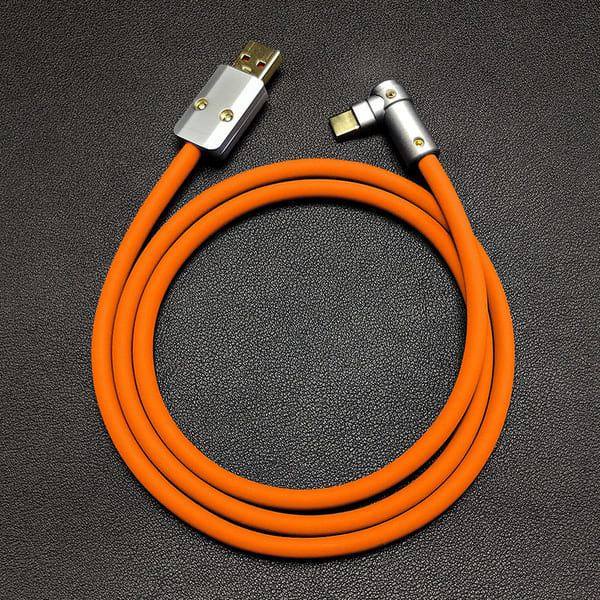 "Chubby" USB 90° Elbow Design Fast Charge Cable