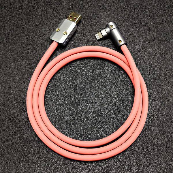 "Chubby" USB 90° Elbow Design Fast Charge Cable