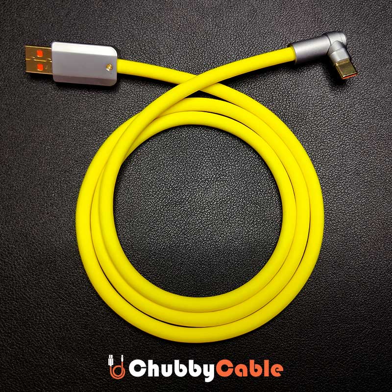 "Chubby" USB 90° Elbow Design Fast Charge Cable