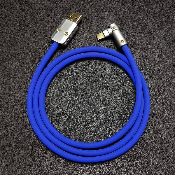 "Chubby" USB 90° Elbow Design Fast Charge Cable