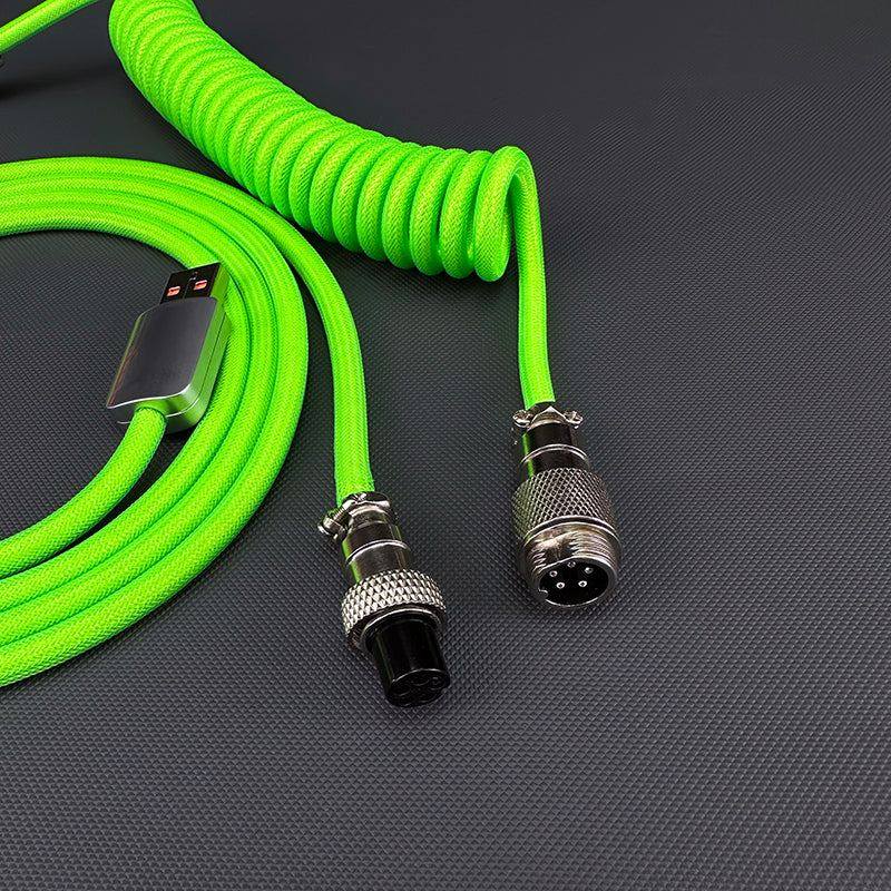 "Chubby" USB To Type C Spring Keyboard Cable