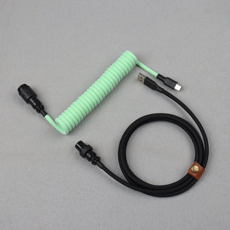 "Chubby" USB To Type C Spring Keyboard Cable - LANO-20874