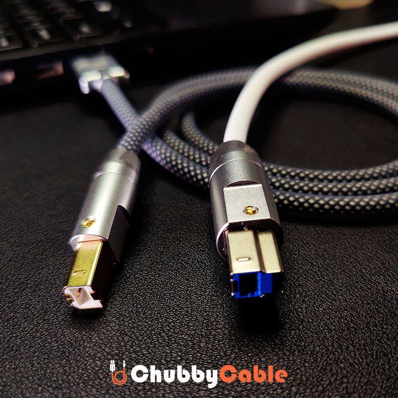 "Chubby" USB/ Type-C Printer Cable