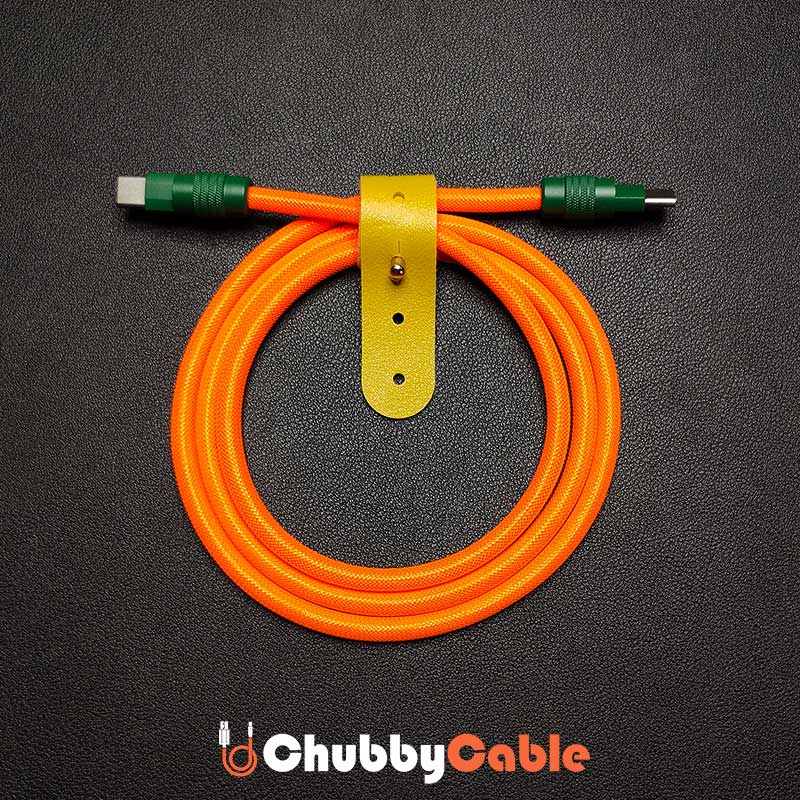 "Chubby" Vibrant Color-block Braided Charge Cable