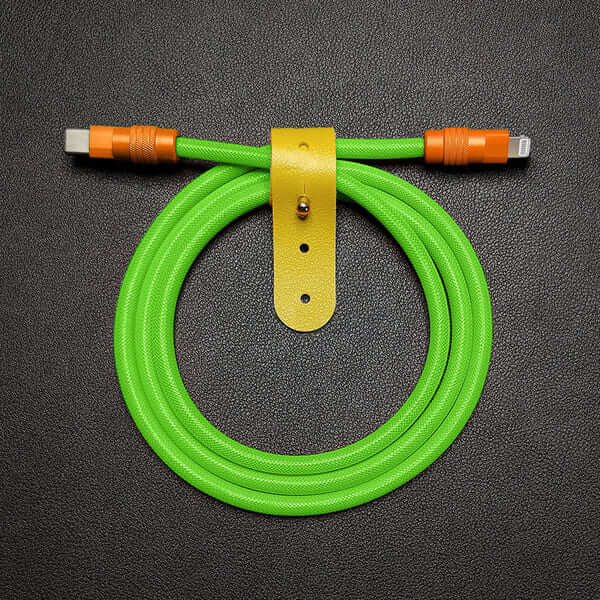 "Chubby" Vibrant Color-block Braided Charge Cable