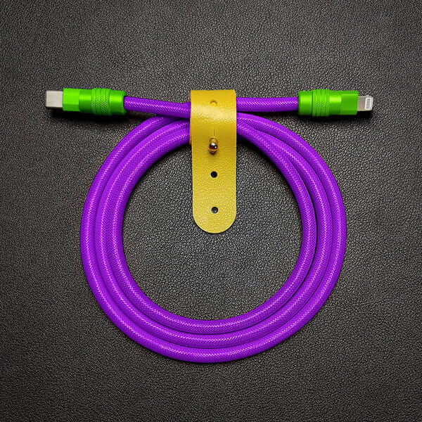 "Chubby" Vibrant Color-block Braided Charge Cable