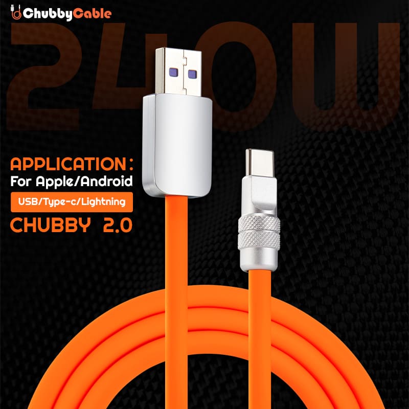 Chubby 2.0 - Colorful and Designed Cable + Charger