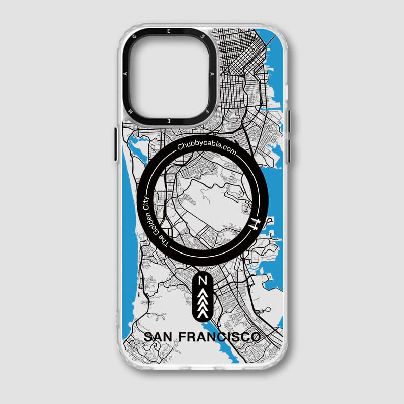 "City Map - San Francisco" Urban Adventure iPhone Case