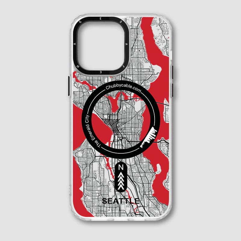 "City Map - Seattle" Urban Adventure iPhone Case