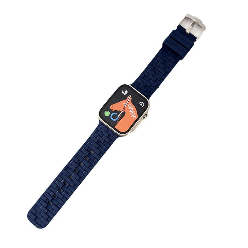 "City Wall Brick Strap" Breathable Silicone Loop For Apple Watch