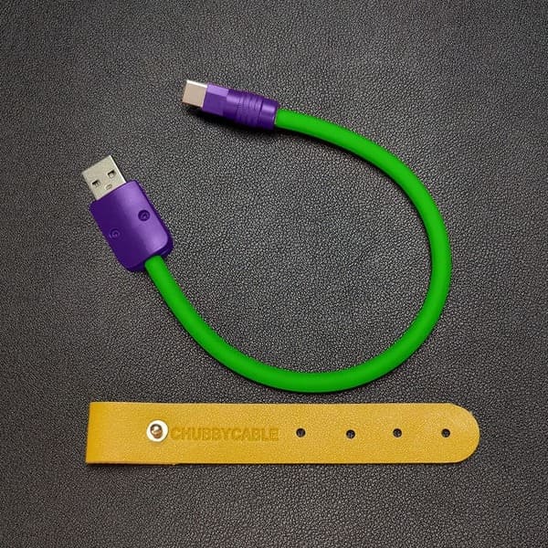 "Color Block Chubby" Power Bank Friendly Cable