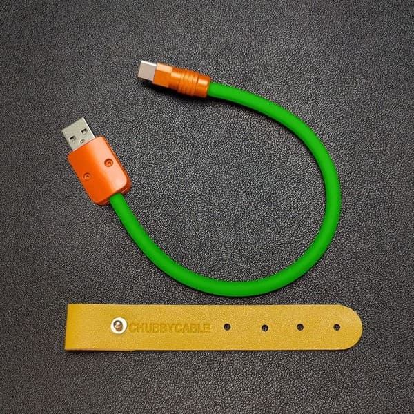 "Color Block Chubby" Power Bank Friendly Cable