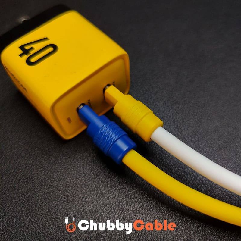 "Color Block Chubby" Power Bank Friendly Cable