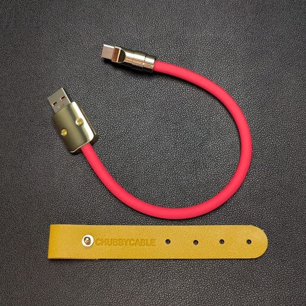 "Color Block Chubby" Power Bank Friendly Cable