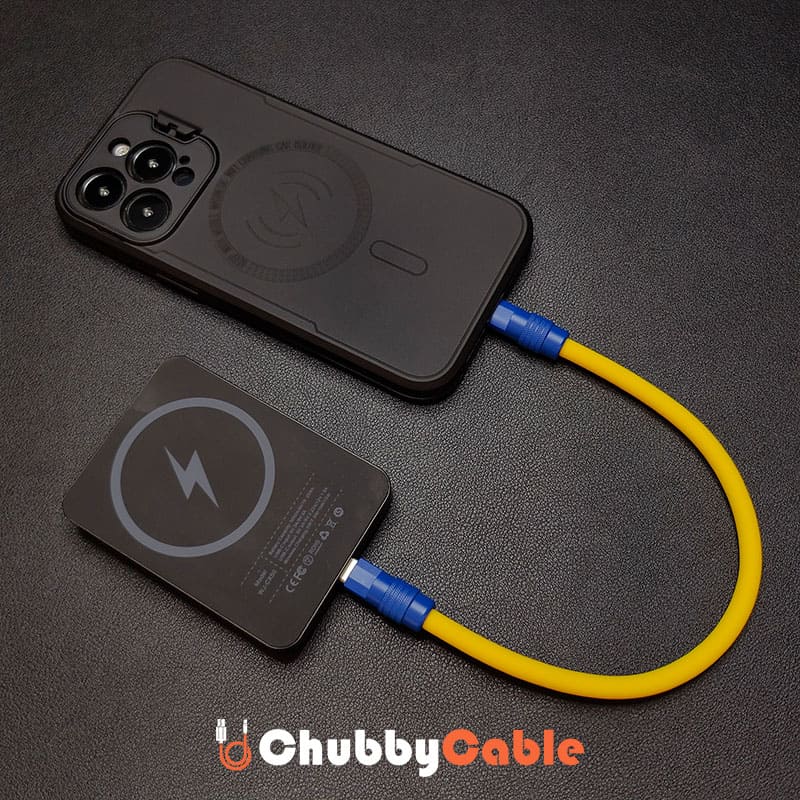 "Color Block Chubby" Power Bank Friendly Cable - More colors