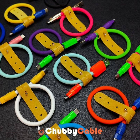 "Color Block Chubby" Power Bank Friendly Cable - More colors