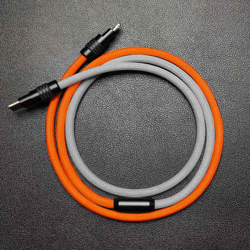 "ColorWeave Chubby" Vibrant Dual-Tone 100W Fast Charge Cable