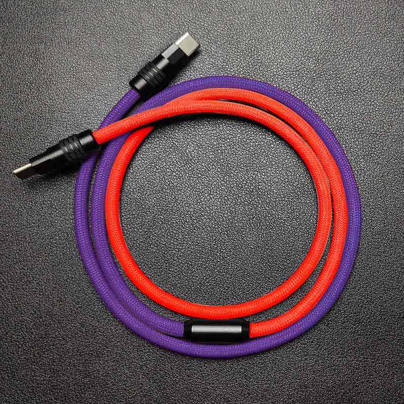 "ColorWeave Chubby" Vibrant Dual-Tone 100W Fast Charge Cable