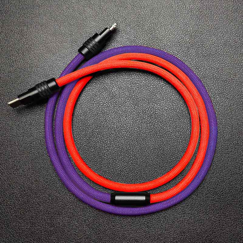 "ColorWeave Chubby" Vibrant Dual-Tone 100W Fast Charge Cable