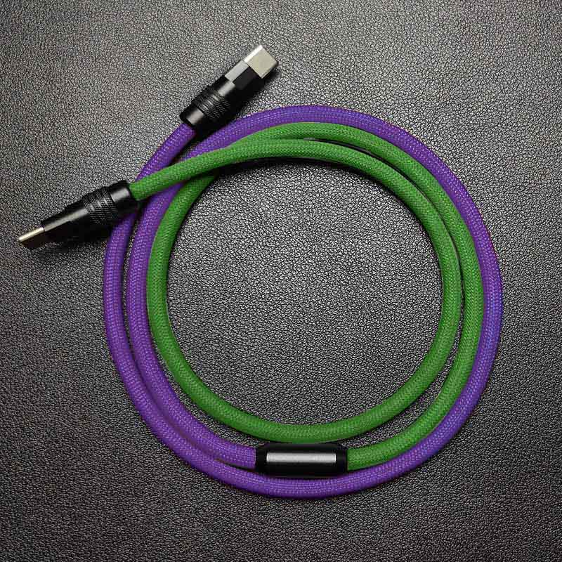 "ColorWeave Chubby" Vibrant Dual-Tone 100W Fast Charge Cable