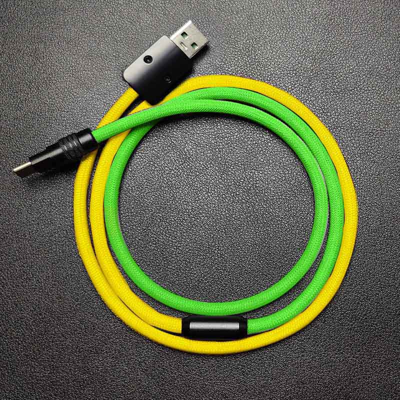 "ColorWeave Chubby" Vibrant Dual-Tone 100W Fast Charge Cable