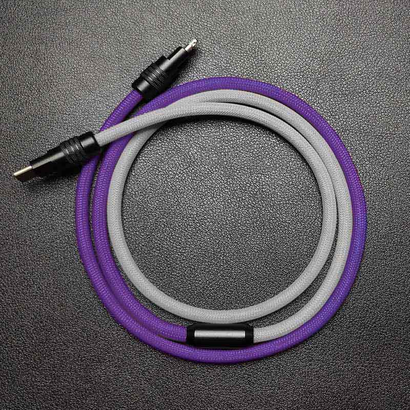 "ColorWeave Chubby" Vibrant Dual-Tone 100W Fast Charge Cable - More Colors