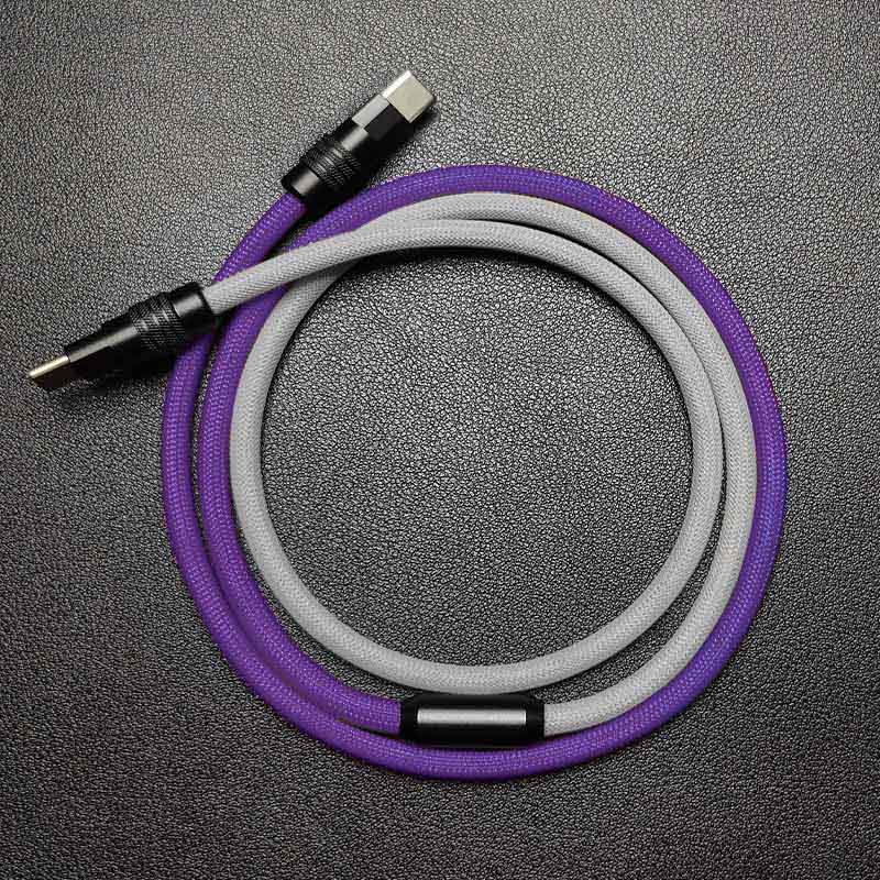 "ColorWeave Chubby" Vibrant Dual-Tone 100W Fast Charge Cable - More Colors