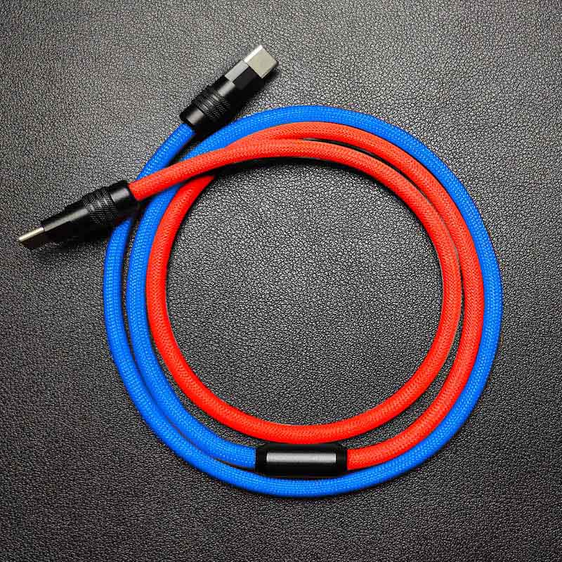 "ColorWeave Chubby" Vibrant Dual-Tone 100W Fast Charge Cable - More Colors