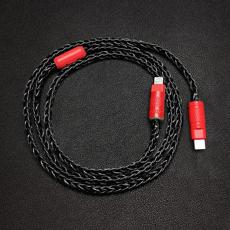 "Colorblock Chubby" Colorful Braided Fast Charging Cable