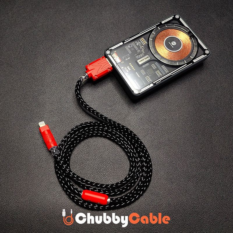 "Colorblock Chubby" Colorful Braided Fast Charging Cable