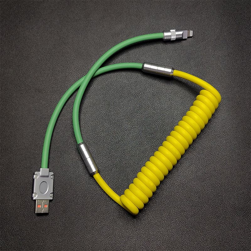 "Colorblock Chubby" Fast Charging Car Spring Cable