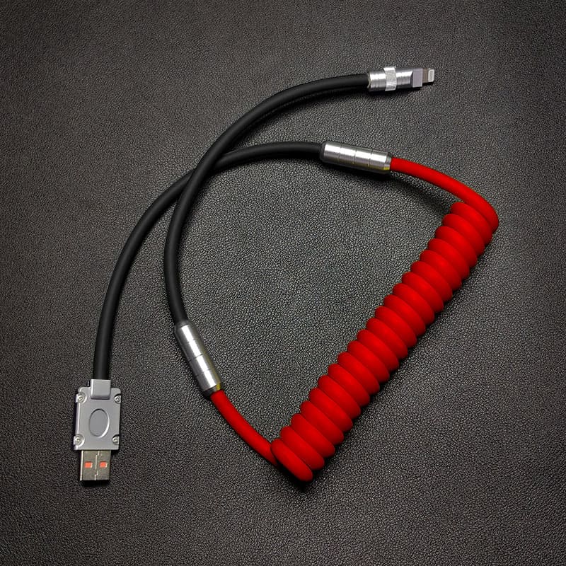 "Colorblock Chubby" Fast Charging Car Spring Cable