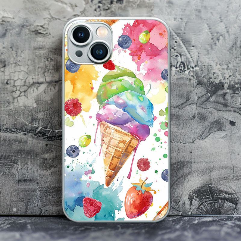 "ColorfulCream" Special Designed Glass Material iPhone Case