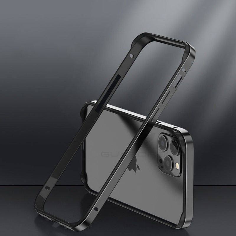 Cool Nude Sense Anti-fall iPhone Case - Silicone With Metal Frame