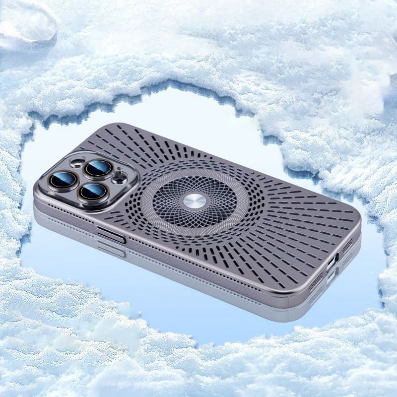 Cool Skeleton Magnetic Cooling Phone Case with Lens Film