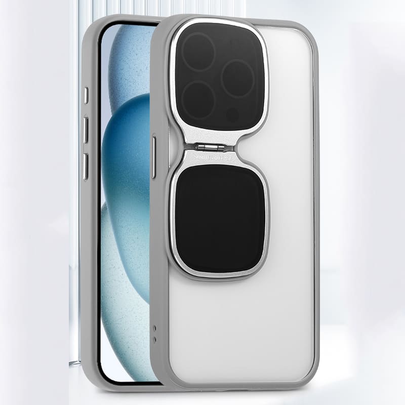 Cool Sunglasses Transparent Invisible Stand iPhone Case - Lens Fully Covered