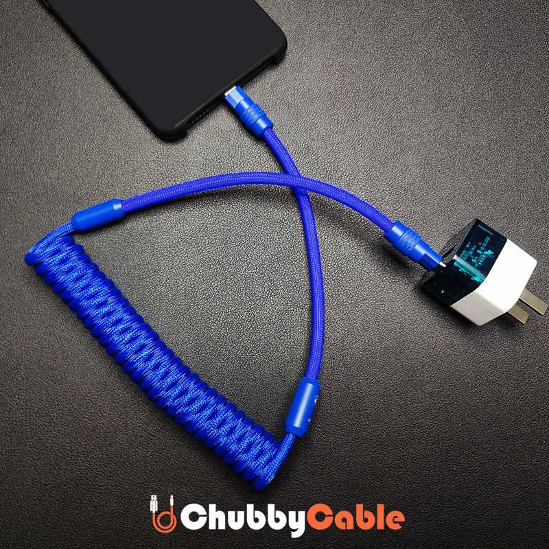 "Curly Chubby" New Spring Charge Cable