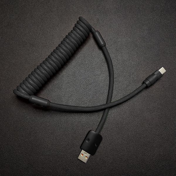 "Curly Chubby" New Spring Charge Cable