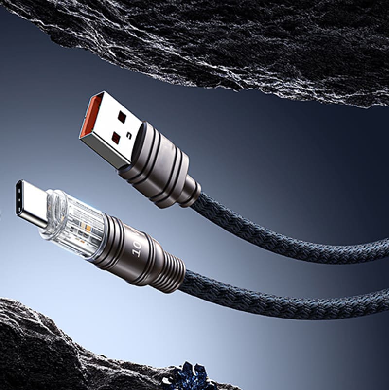 "Cyber" 100W Fast Charging Cable with Light