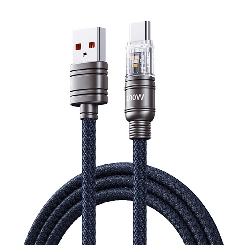 "Cyber" 100W Fast Charging Cable with Light