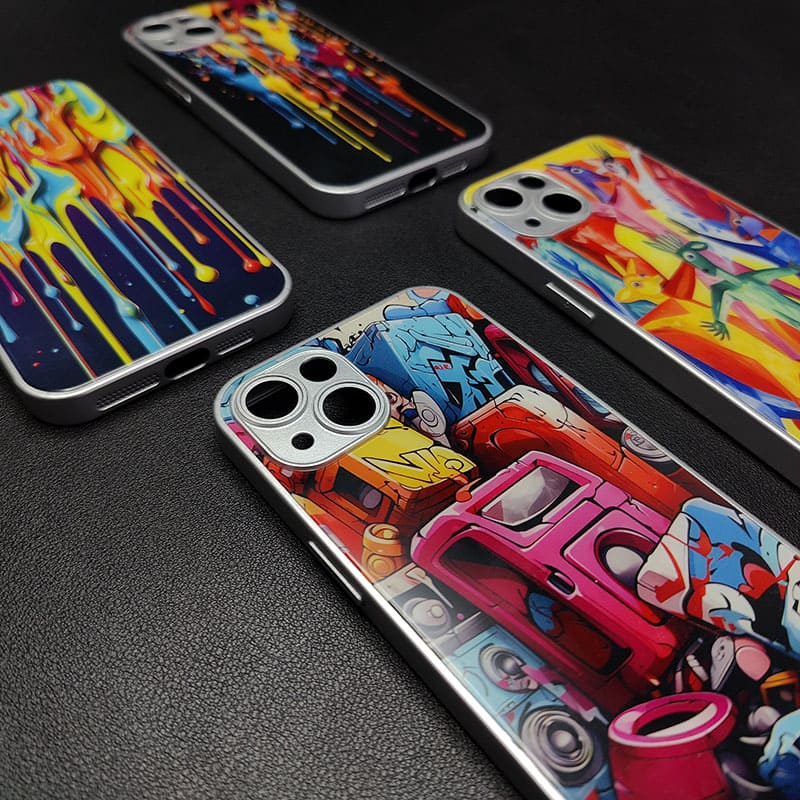 "DazzleZebraIceGuy" Special Designed Glass Material iPhone Case