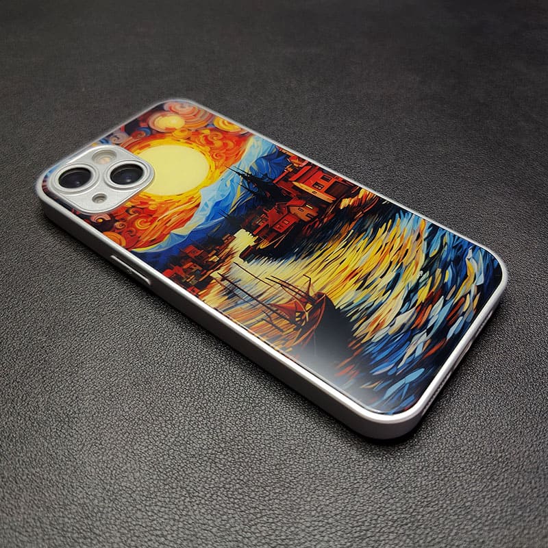 "DazzleZebraIceGuy" Special Designed Glass Material iPhone Case