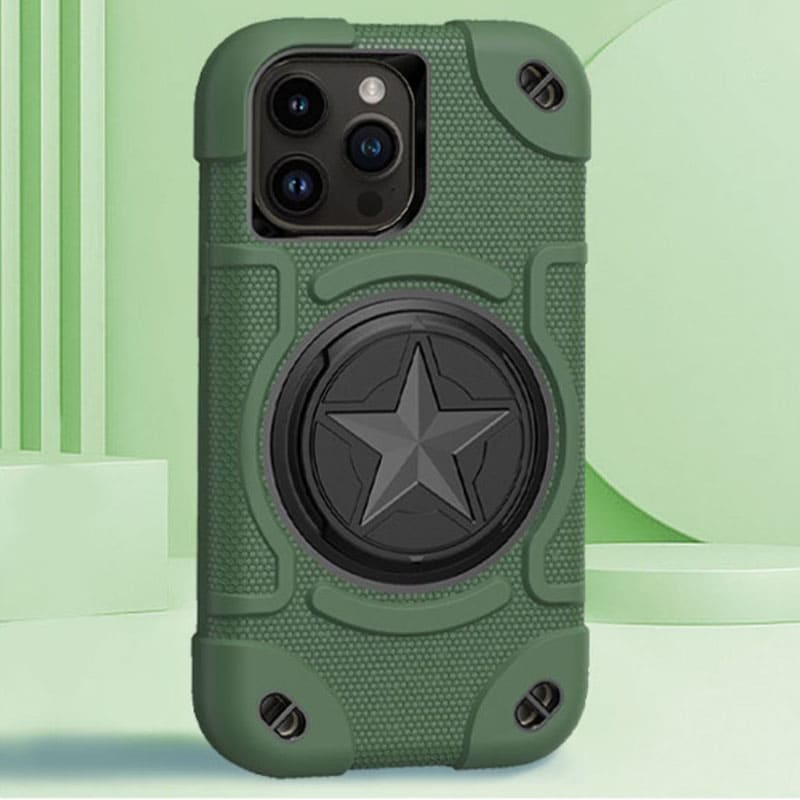 "Defender Case" 3-Layer Structure Drop-Proof iPhone Case Comes With Stand