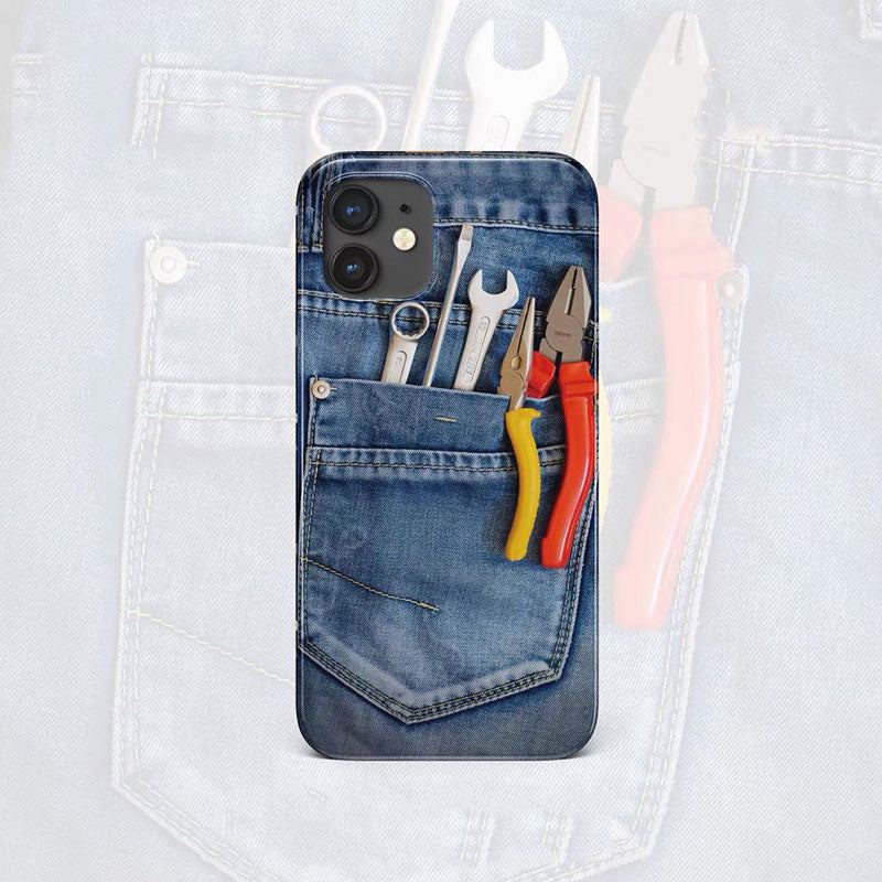 Denim Creative Hard Matte Phone Case