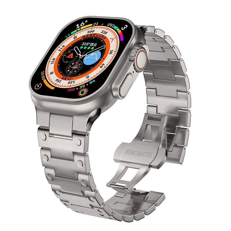 Elegance Stainless Steel & Titanium Alloy Band for Apple Watch