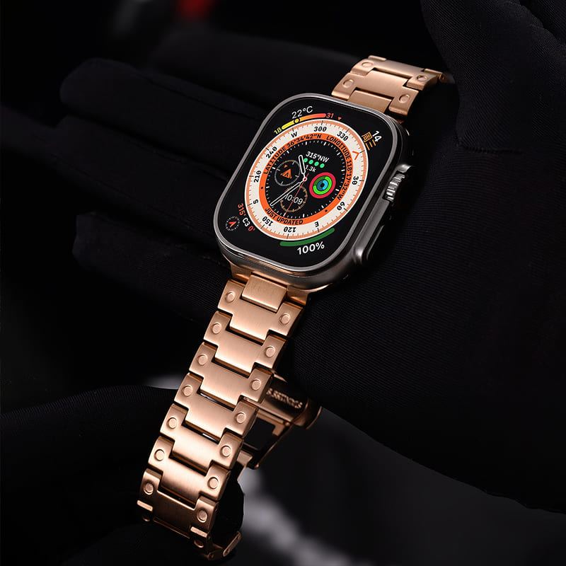 Elegance Stainless Steel & Titanium Alloy Band for Apple Watch