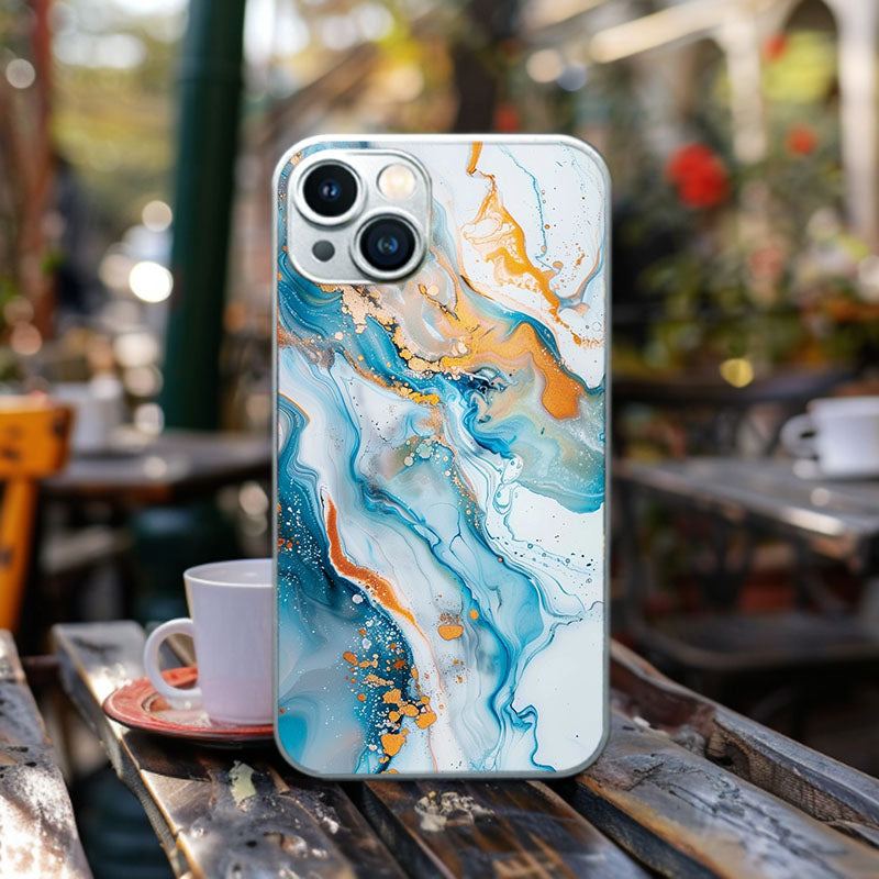 "FluxFusionArt" Special Designed Glass Material iphone Case