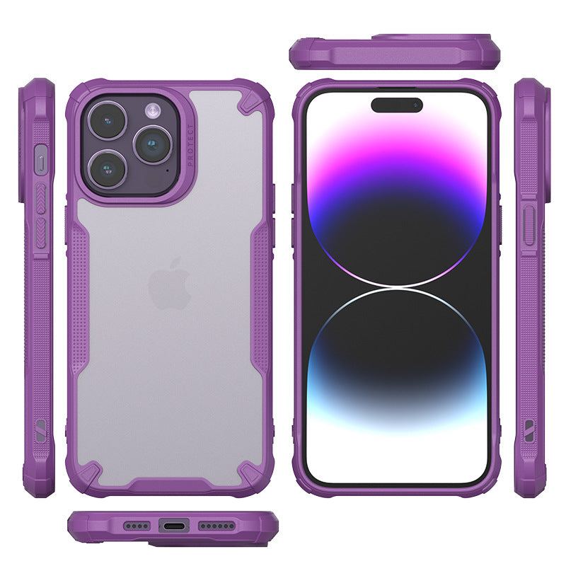 Foggy Matte Shockproof Defender Case for iPhone 16